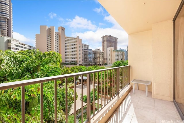 view of balcony