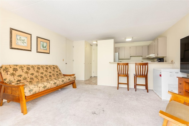 411 Hobron Ln Unit 703, Honolulu, HI 96815 - living area with light carpet