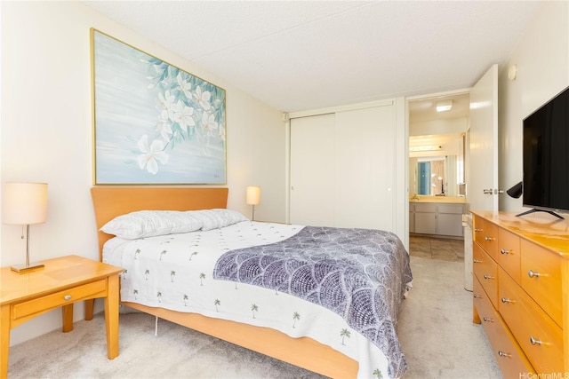 411 Hobron Ln Unit 703, Honolulu, HI 96815 - bedroom with light colored carpet and a closet