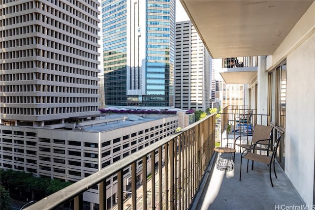 view of balcony