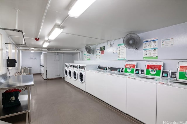 laundry room featuring separate washer and dryer