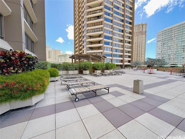 view of home's community featuring a patio