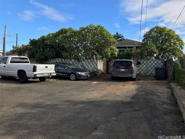 view of car parking