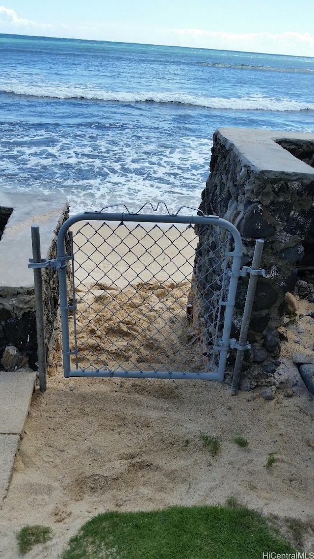 91-507 Ewa Beach Rd, Ewa Beach, HI 96706 - water view featuring a gate and local beach