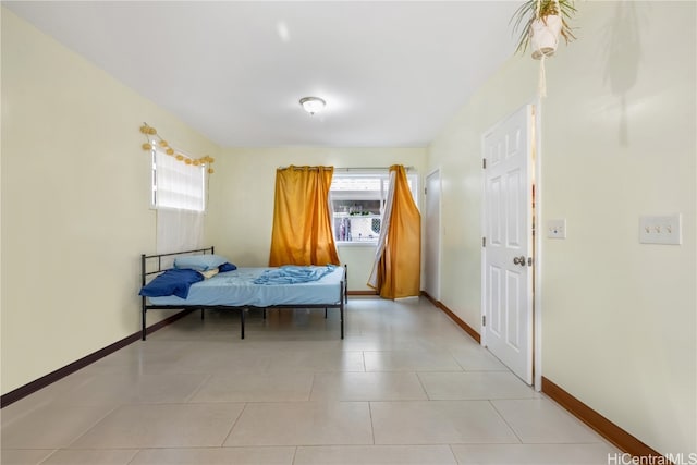 view of tiled bedroom