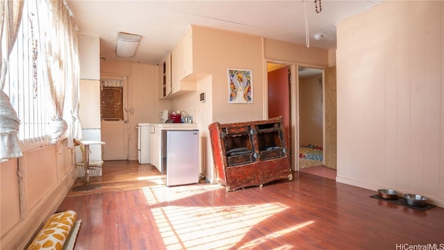 interior space featuring dark hardwood / wood-style floors