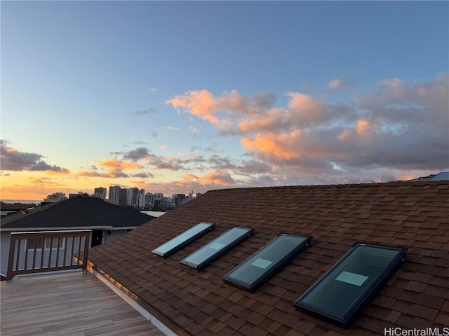 details with a skylight