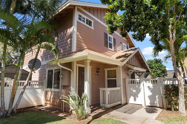 view of front of property