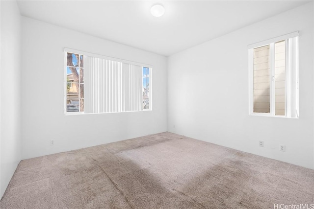 carpeted empty room with a healthy amount of sunlight