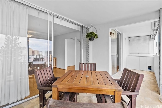 view of dining room