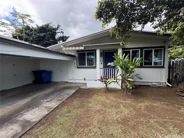 exterior space featuring a porch