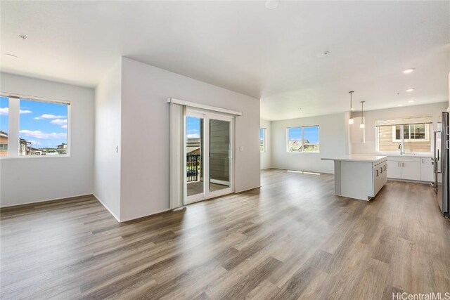 interior space with wood-type flooring