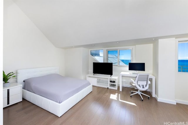 bedroom featuring wood-type flooring