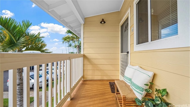 view of balcony