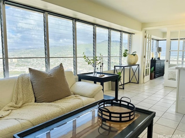 view of sunroom