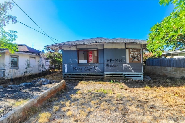 view of front of house