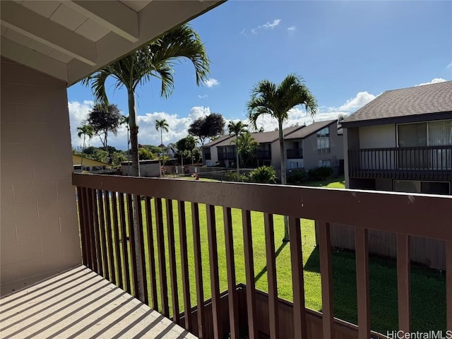 view of balcony