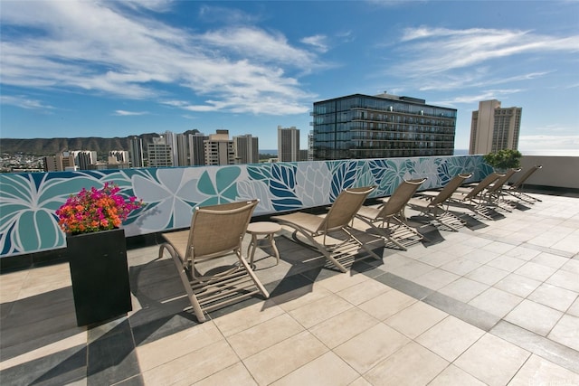 2345 Ala Wai Blvd Unit 1906, Honolulu, HI 96815 - view of patio / terrace with a city view and outdoor dining area