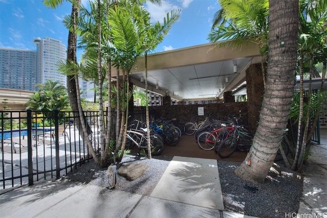 exterior space with a community pool