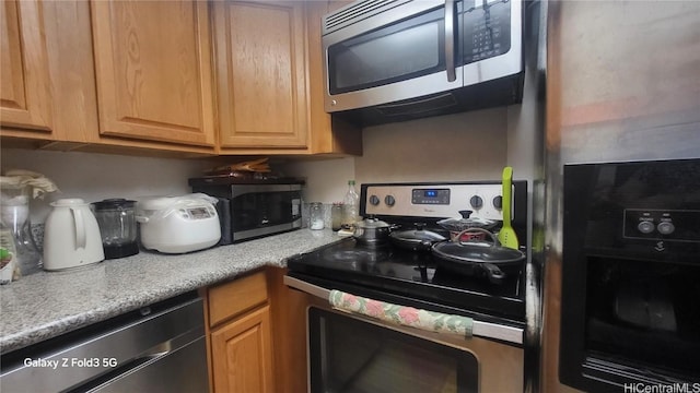 kitchen with stainless steel appliances