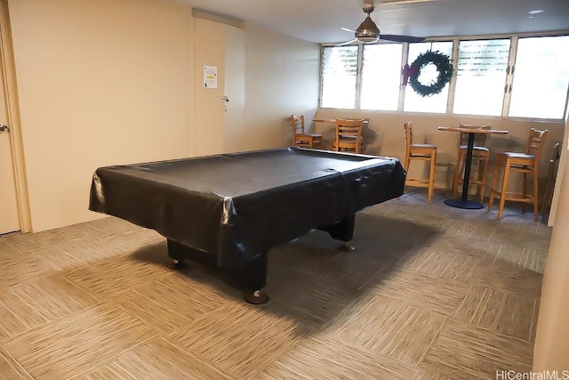 playroom with billiards