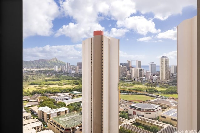 city view featuring a mountain view