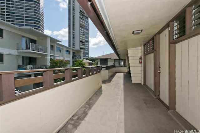 view of balcony