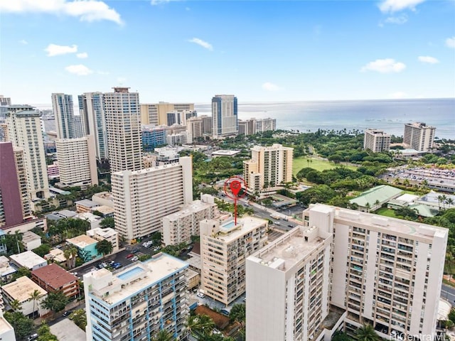 city view featuring a water view