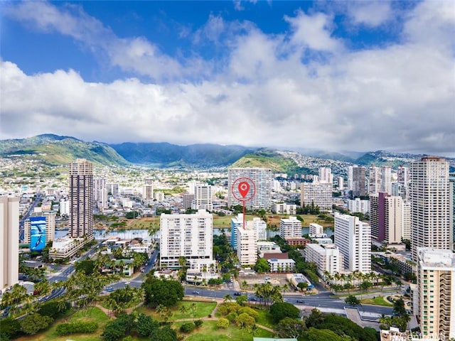 city view featuring a mountain view