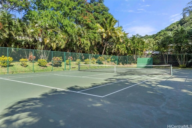 view of sport court