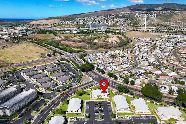 91-1022 Kaiau Ave Unit 3B, Kapolei, HI 96707 - aerial view of property's location featuring a mountainous background and nearby suburban area