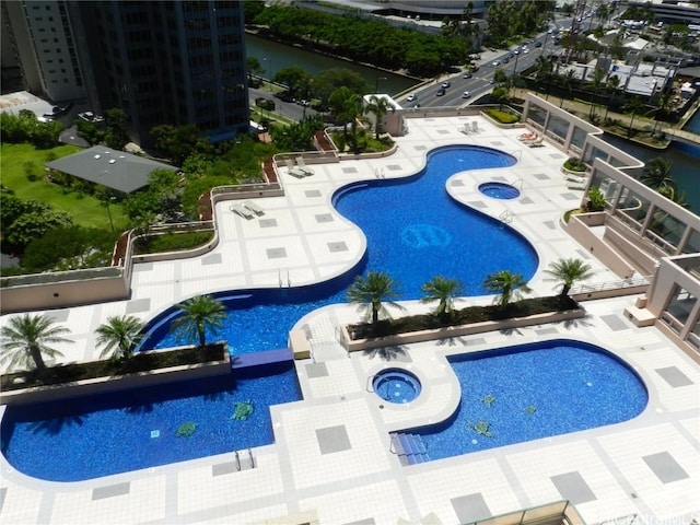 view of pool