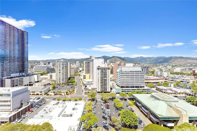 view of city with a mountain view