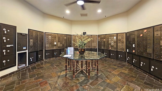 view of home's community featuring mail boxes