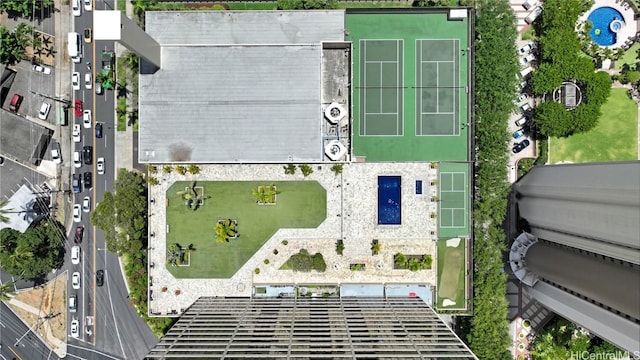 birds eye view of property