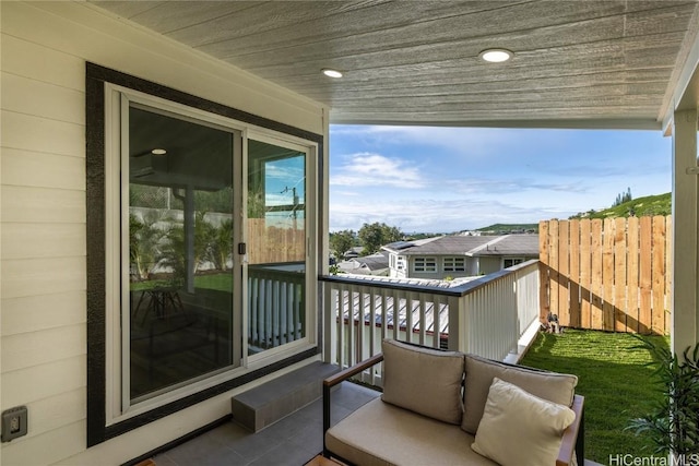 view of balcony