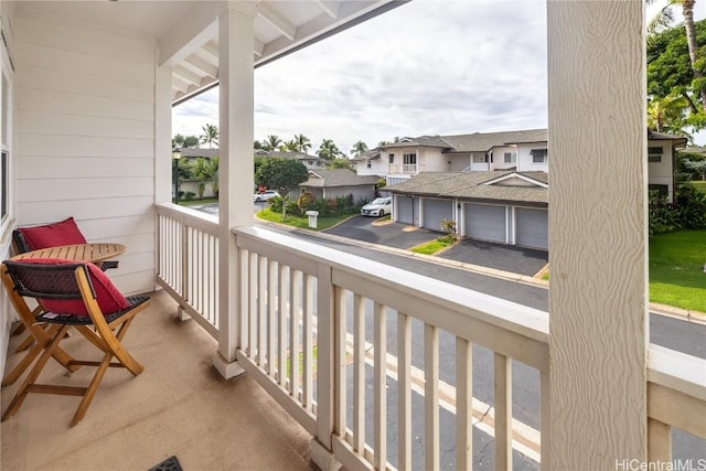 view of balcony