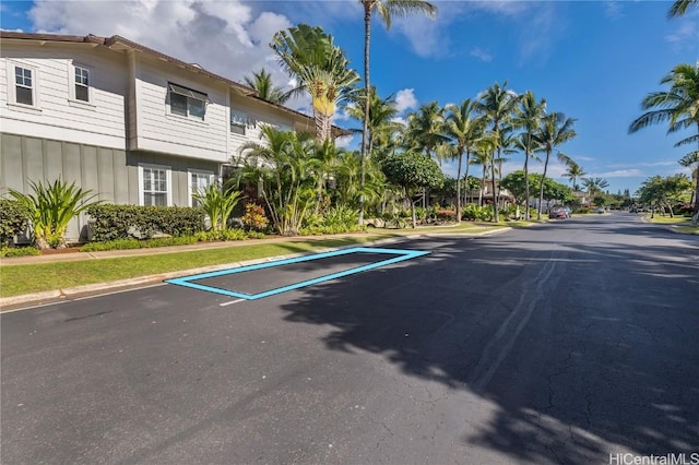 view of parking / parking lot