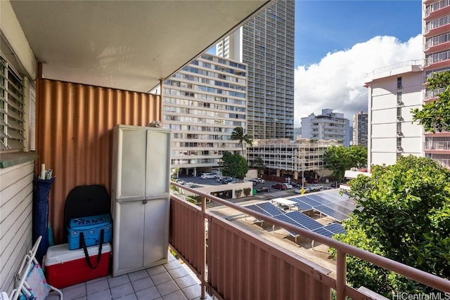 view of balcony