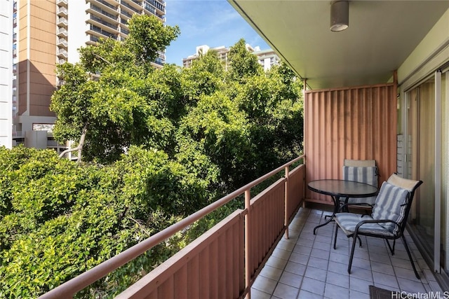 view of balcony