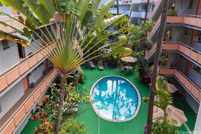 view of pool