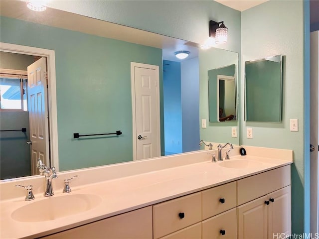 bathroom with vanity