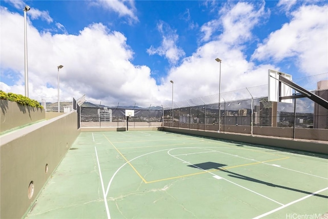 view of basketball court