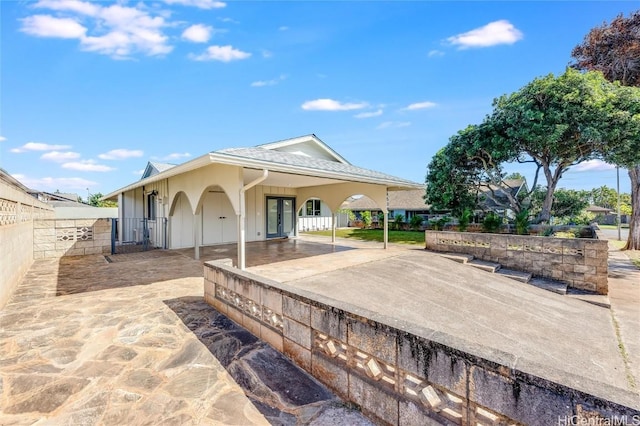 view of rear view of property