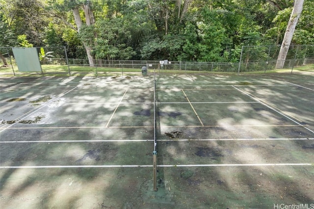 view of tennis court