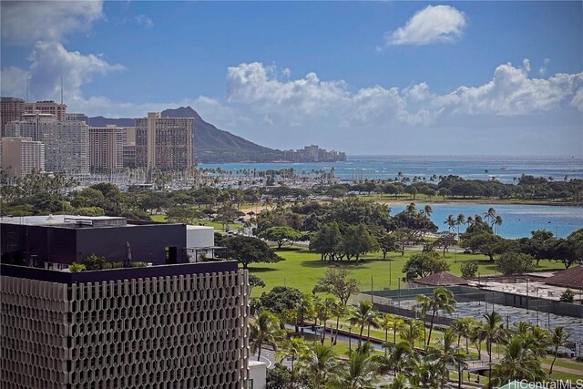 property view of mountains with a water view