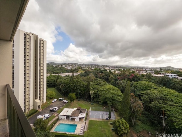 birds eye view of property