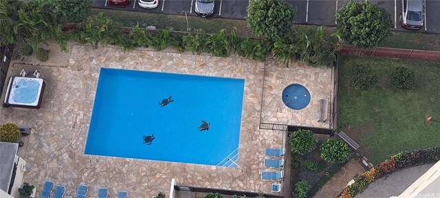 view of pool