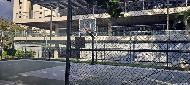 view of basketball court