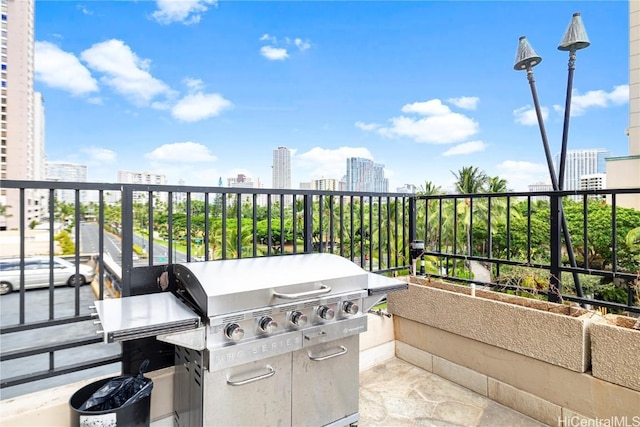 view of patio / terrace featuring a balcony